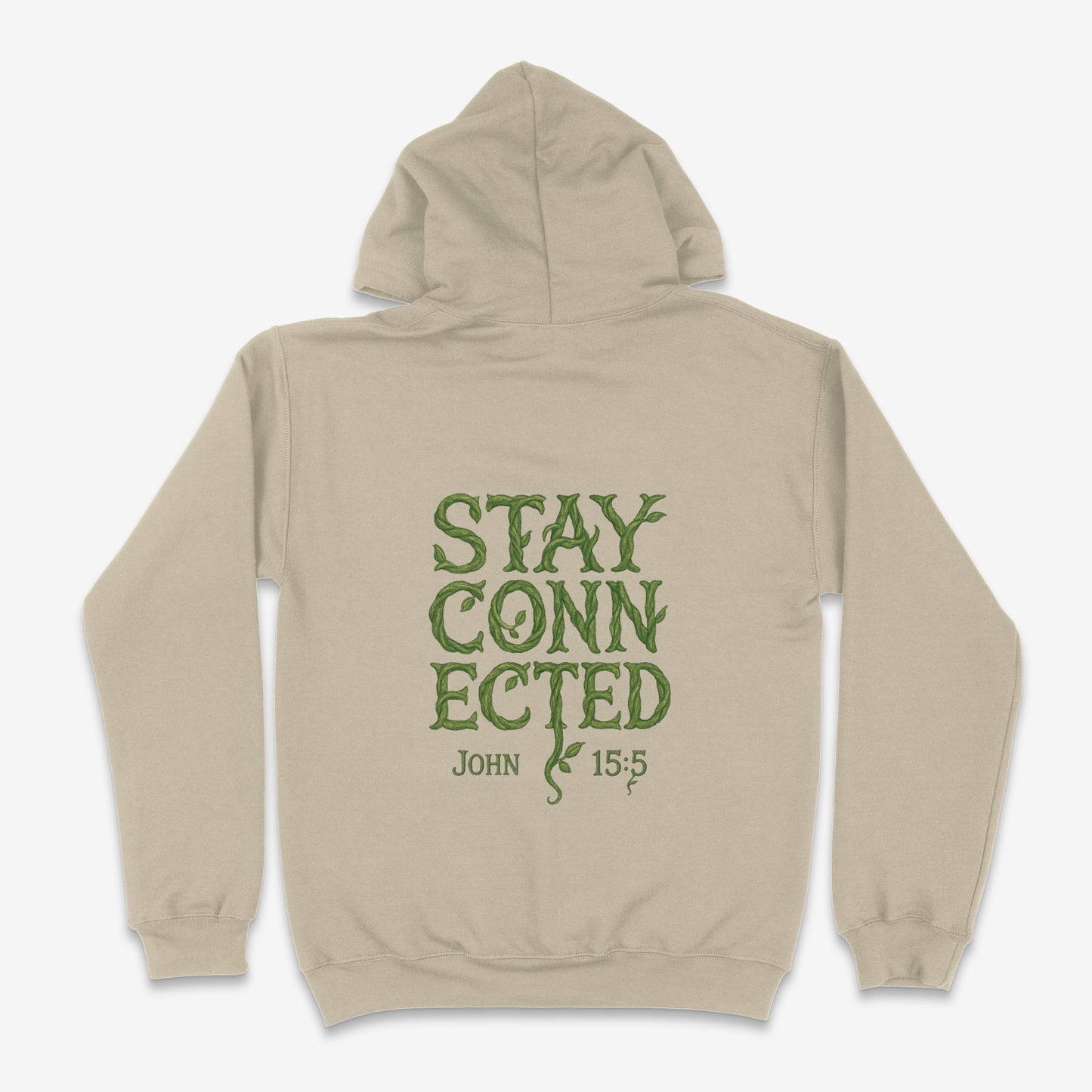 John 15:5 "Stay Connected" Adult Hoodie
