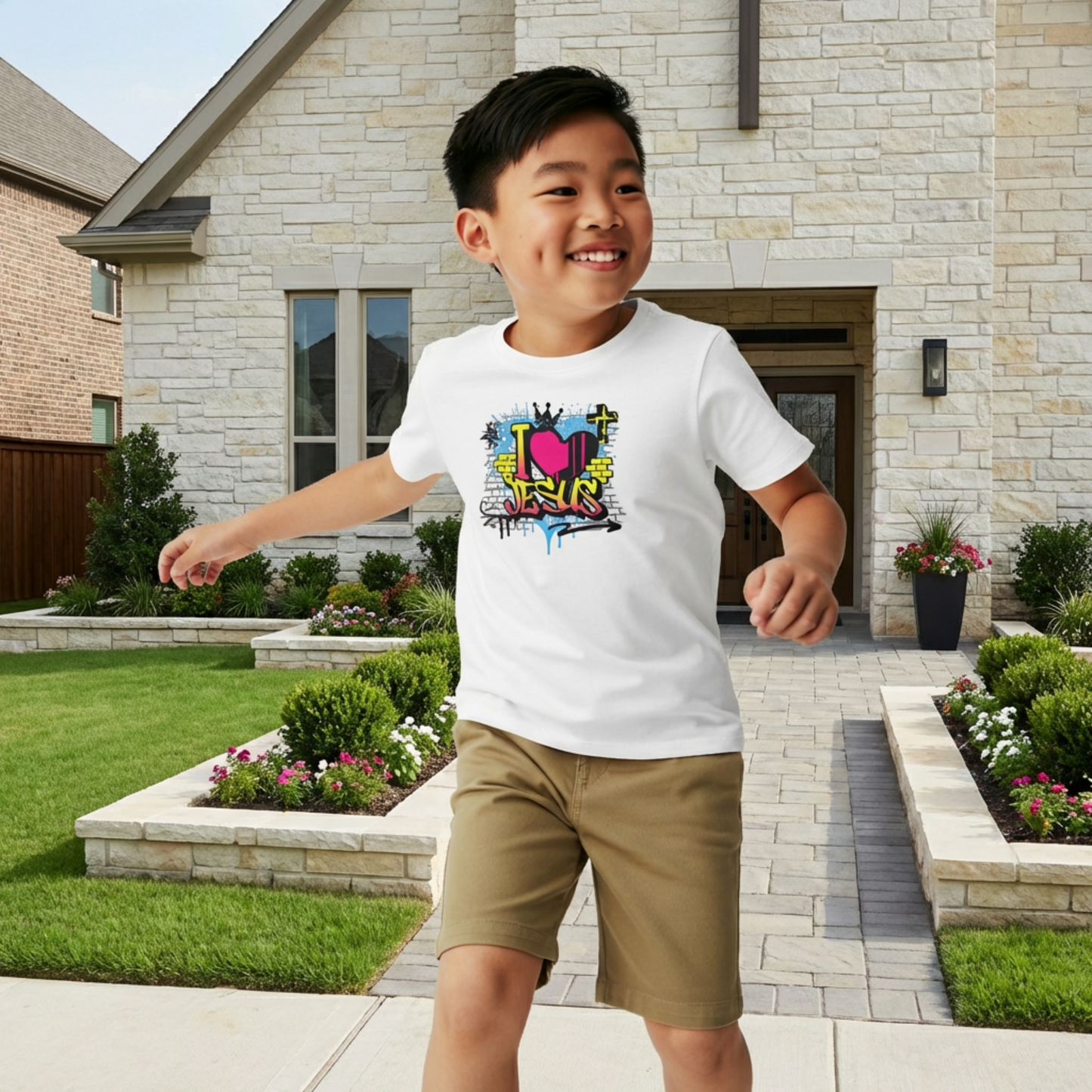 I Love Jesus Kids T-Shirt – Christian Youth Tee