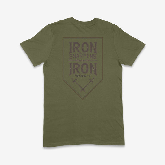 Proverbs 27:17 - “Iron Sharpens Iron” Adult T-Shirt
