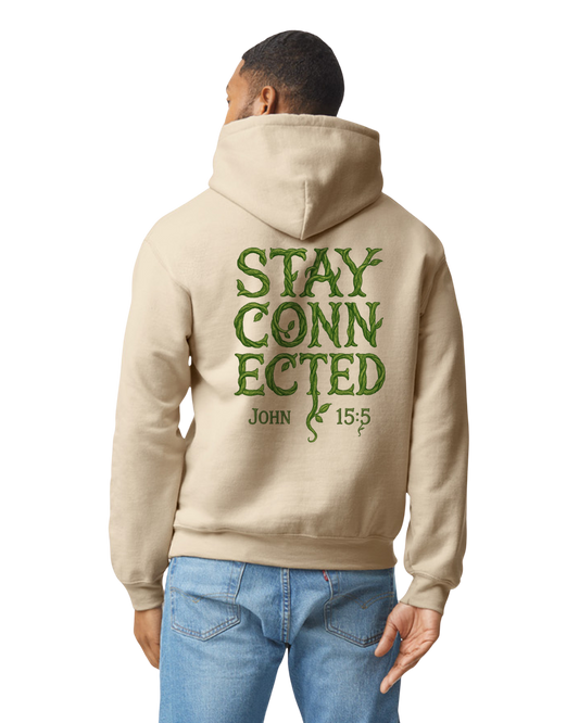 John 15:5 "Stay Connected" Adult Hoodie