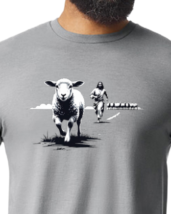 Luke 15:3–7  "He Leaves the 99" Adult T-Shirt