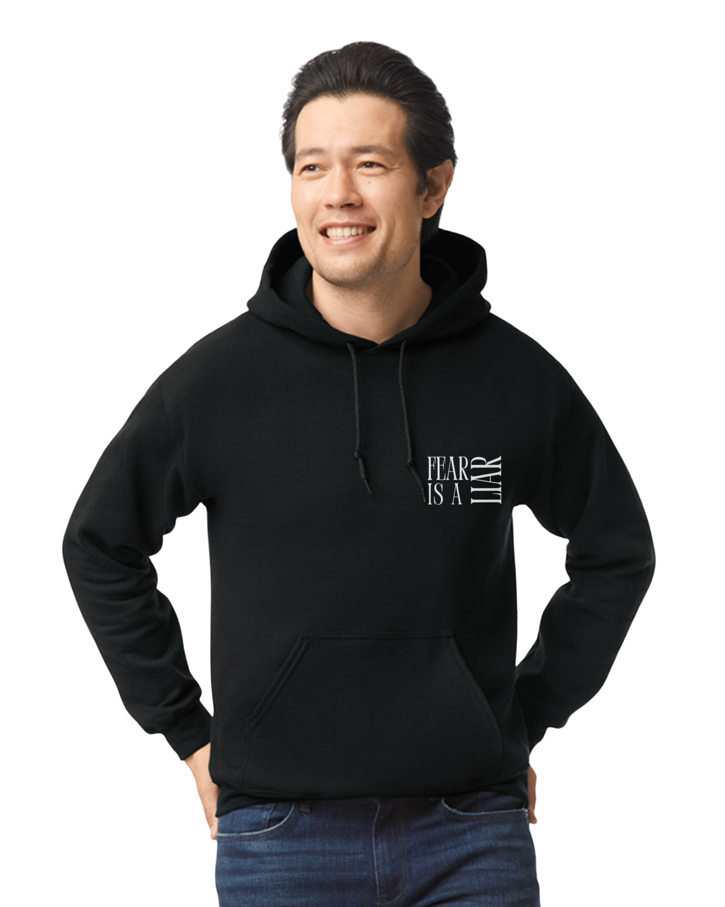 "Fear is a Liar" 2 Timothy 1:7 Adult Hoodie