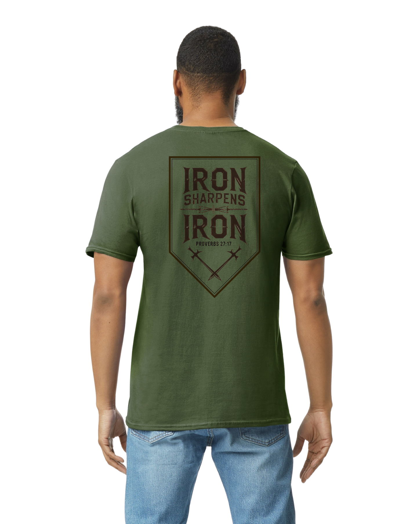 Proverbs 27:17 - “Iron Sharpens Iron” Adult T-Shirt