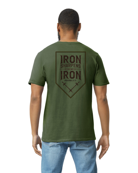 Proverbs 27:17 - “Iron Sharpens Iron” Adult T-Shirt